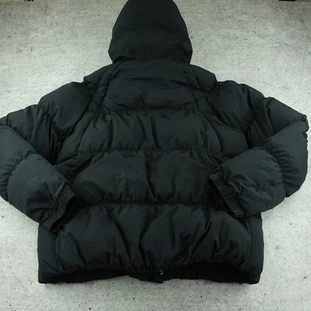 Jordan Essential Mens Puffer Jacket Black Red Hooded DQ7348-010 Large